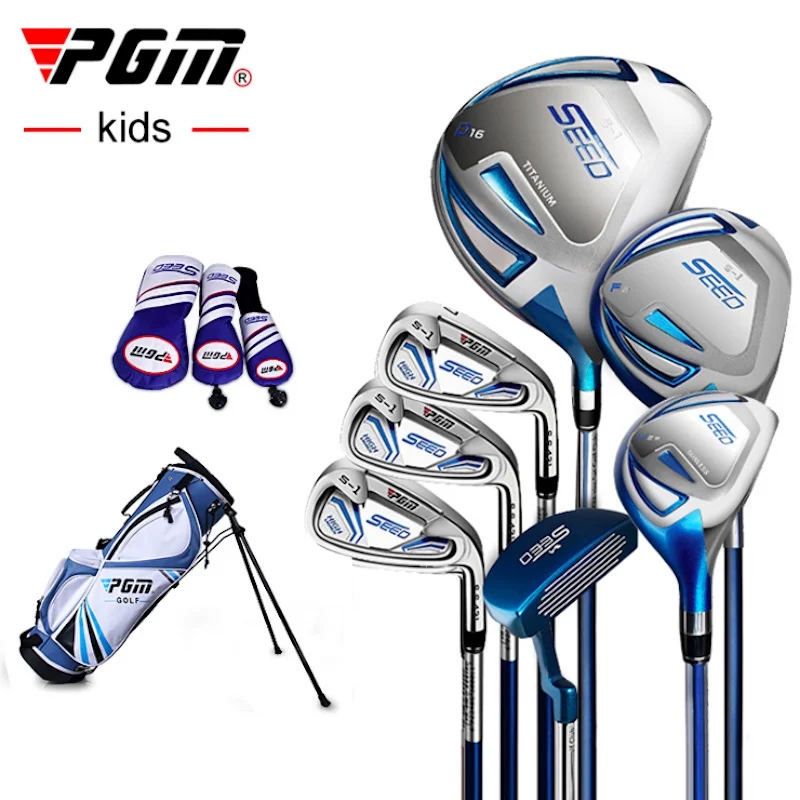 

PGM Kids Golf SEED S-1 Clubs Set Junior Right Handed Titanium Steel Children Beginners Practice Pole with Bag JRTG005 Wholesale