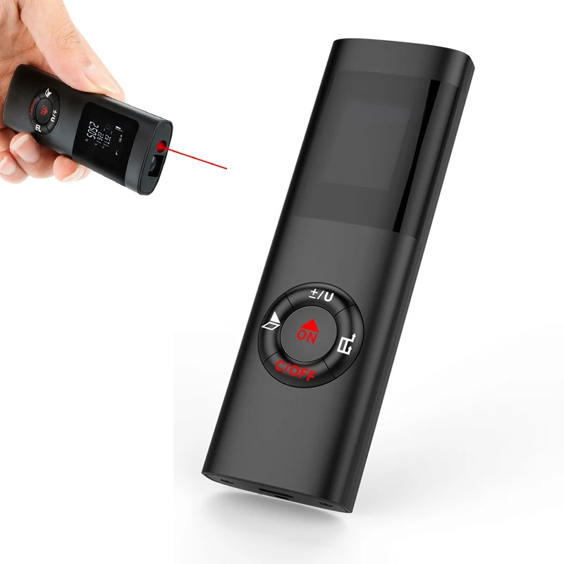 Distance Meters Mini Handheld 40M Digital Laser Distance Meter Range Rangefinder Portable USB Charging Distance Measuring Meter 
Distance Meters Mini Handheld 40M Digital Laser Distance Meter Range Rangefinder Portable USB Charging Distance Measuring Meter