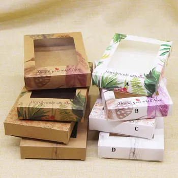 10pc Clear PVC Window Kraft Cardboard Packing Gift Box Vintage Handmade Soap Candy Card Boxes For Wedding Decor Event Party
10pc Clear PVC Window Kraft Cardboard Packing Gift Box Vintage Handmade Soap Candy Card Boxes For Wedding Decor Event Party