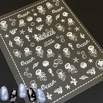 Newest CC-012 Jelly Fish design 3d nail stickers back glue nail decal template Japan type DIY decorations for nail wraps
Newest CC-012 Jelly Fish design 3d nail stickers back glue nail decal template Japan type DIY decorations for nail wraps