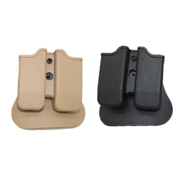 

Tactical Hunting Double Magazine Pouch For IMI Glock 17 19 22 31 Airsoft Clip Pouch Module Combination Pistol Belt Loop Paddle