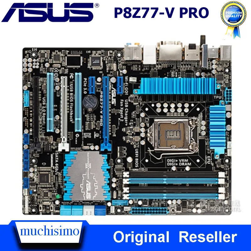 Оригинальная материнская плата ASUS P8Z77-V PRO LGA1155 DDR3 32 Гб USB3.0 для I3 I5 I7 CPU Z77 |
