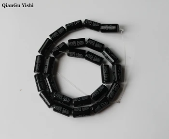 25pcs black Sanskrit lotus Natural Agate Stone Beads For Jewelry Making DIY Bracelet Necklace 8*16 mm Strand 15"
25pcs black Sanskrit lotus Natural Agate Stone Beads For Jewelry Making DIY Bracelet Necklace 8*16 mm Strand 15"