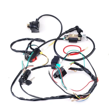 Full Electrics Wiring Harness Coil CDI 50-110CC ATV Quad Bike Buggy Go Kart 2 
Full Electrics Wiring Harness Coil CDI 50-110CC ATV Quad Bike Buggy Go Kart 2