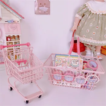 Supermarket Hand Trolley Mini Shopping Cart Desktop Decoration Storage Toy Gift Creative Wrought iron Home Storage Handcart Toys
Supermarket Hand Trolley Mini Shopping Cart Desktop Decoration Storage Toy Gift Creative Wrought iron Home Storage Handcart Toys