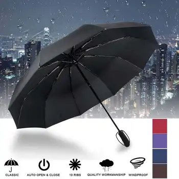 Wind Resistant Folding Automatic Umbrella Rain Women Auto Luxury Big Windproof Umbrellas Rain For Men Black Coating 10K Parasol
Wind Resistant Folding Automatic Umbrella Rain Women Auto Luxury Big Windproof Umbrellas Rain For Men Black Coating 10K Parasol