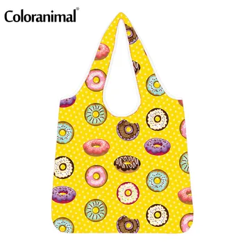 Coloranimal Functional Storage Eco-Friendly Bags Lovelu Donuts Pattern Women Shopper Bags Large Grocery Bag Lady Shopping Bags 
Coloranimal Functional Storage Eco-Friendly Bags Lovelu Donuts Pattern Women Shopper Bags Large Grocery Bag Lady Shopping Bags