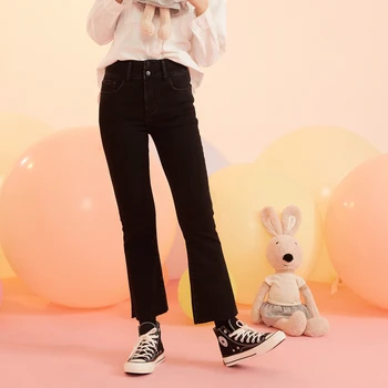 IEF Spring Denim Boot Cut Pants Fashion Women High Waist Solid Zipper Pockets Ankle Length Female Casual Pants 0S21X-D3359-1-
IEF Spring Denim Boot Cut Pants Fashion Women High Waist Solid Zipper Pockets Ankle Length Female Casual Pants 0S21X-D3359-1-
