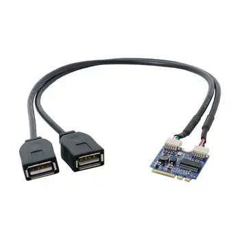 NGFF M.2 A/E Key to Dual USB 2.0 cable 0.2m Notebook External Separate Interface Cable 
NGFF M.2 A/E Key to Dual USB 2.0 cable 0.2m Notebook External Separate Interface Cable