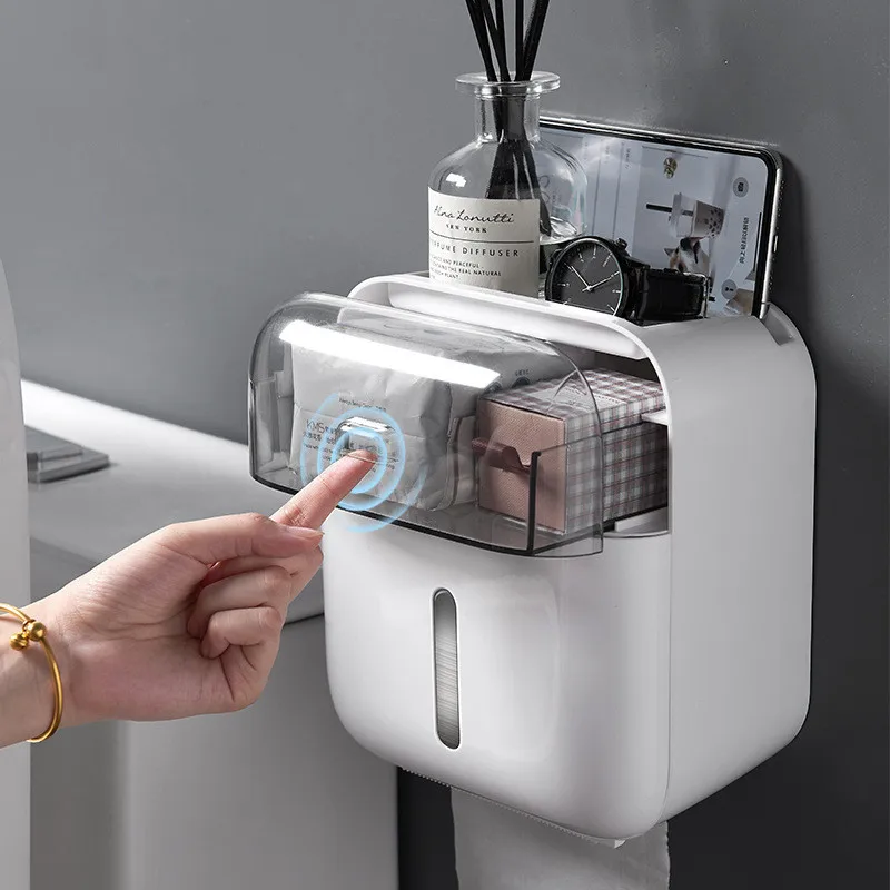 Waterproof Toilet Paper Holder Shelf Tissue Box Plastic Toilet Paper Tray Roll Paper Tube Storage Box Double Layer Organizer
Waterproof Toilet Paper Holder Shelf Tissue Box Plastic Toilet Paper Tray Roll Paper Tube Storage Box Double Layer Organizer