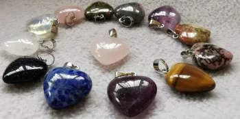 Wholesale10 sets clear white quartz pink quartz Stone Rock quartz Heart Stearing silver Pendant 20mm charms fit Necklace making
Wholesale10 sets clear white quartz pink quartz Stone Rock quartz Heart Stearing silver Pendant 20mm charms fit Necklace making