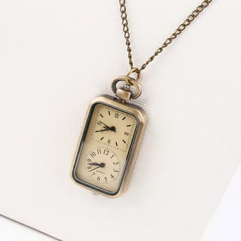 2018 fashion Antique Bronze Dual-clock creative Pocket Quartz Fob Pocket Watch With Sweater Necklace Chain 
2018 fashion Antique Bronze Dual-clock creative Pocket Quartz Fob Pocket Watch With Sweater Necklace Chain