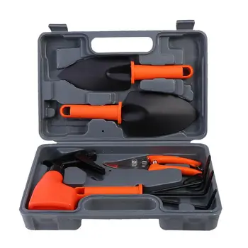 1 Set 5Pcs Gardening Tool Easy Durable Portable Chic Three Fork Rake Planting Toolbox Pruning Shears Round Pointed Shovel
1 Set 5Pcs Gardening Tool Easy Durable Portable Chic Three Fork Rake Planting Toolbox Pruning Shears Round Pointed Shovel