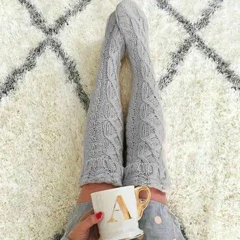 2019 New Fashion Knitting Stockings Autumn Women Girls High Stockings Winter Warm Knitted Long Over Knee Thigh High Stocking
2019 New Fashion Knitting Stockings Autumn Women Girls High Stockings Winter Warm Knitted Long Over Knee Thigh High Stocking