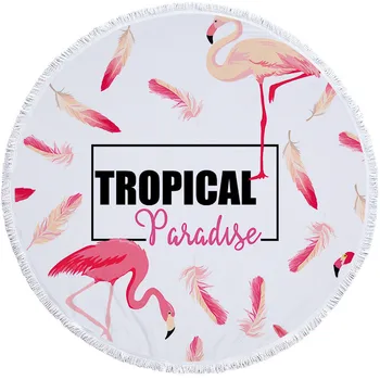 Custom Fresh Beach Towel Round Green Leaves Flamingo Feathers Text Animal Towel Bathroom Non-Slip 150Cm Microfiber Picnic Mat
Custom Fresh Beach Towel Round Green Leaves Flamingo Feathers Text Animal Towel Bathroom Non-Slip 150Cm Microfiber Picnic Mat