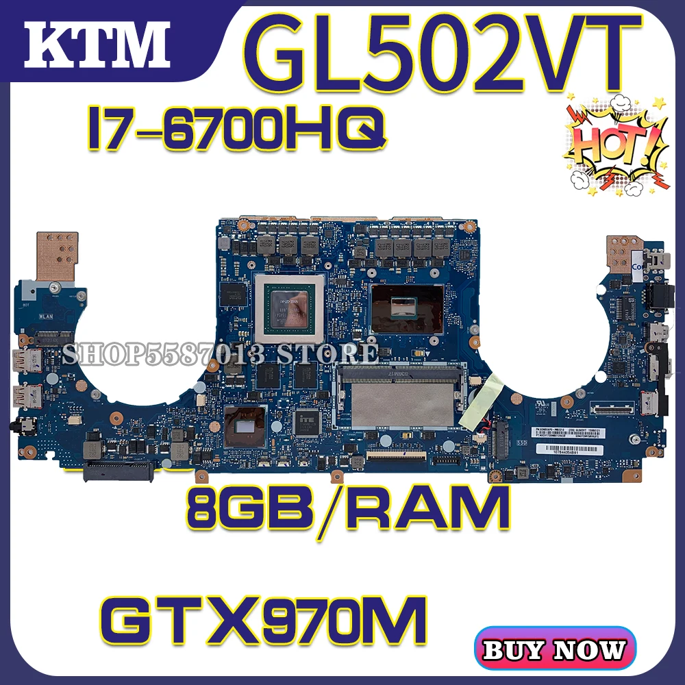 ROG S5V S5VT GL502V GL502VT GL502 for ASUS laptop motherboard mainboard test OK I7-6700HQ cpu GTX970M DDR4/8GB
ROG S5V S5VT GL502V GL502VT GL502 for ASUS laptop motherboard mainboard test OK I7-6700HQ cpu GTX970M DDR4/8GB
