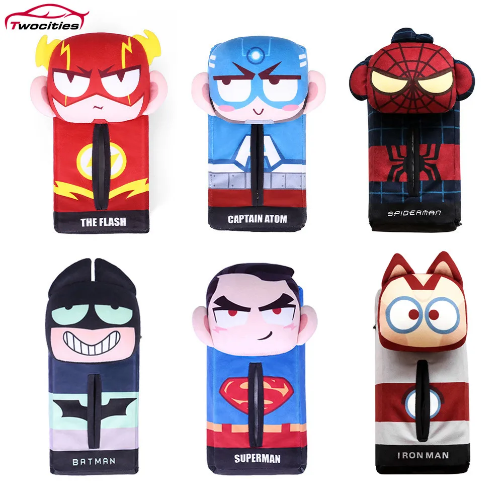Universal Car Tissue Box Armrest Box Block Type Creative Cartoon Marvel hanging Tissue Box Car Interior Products Car Accessories
Universal Car Tissue Box Armrest Box Block Type Creative Cartoon Marvel hanging Tissue Box Car Interior Products Car Accessories