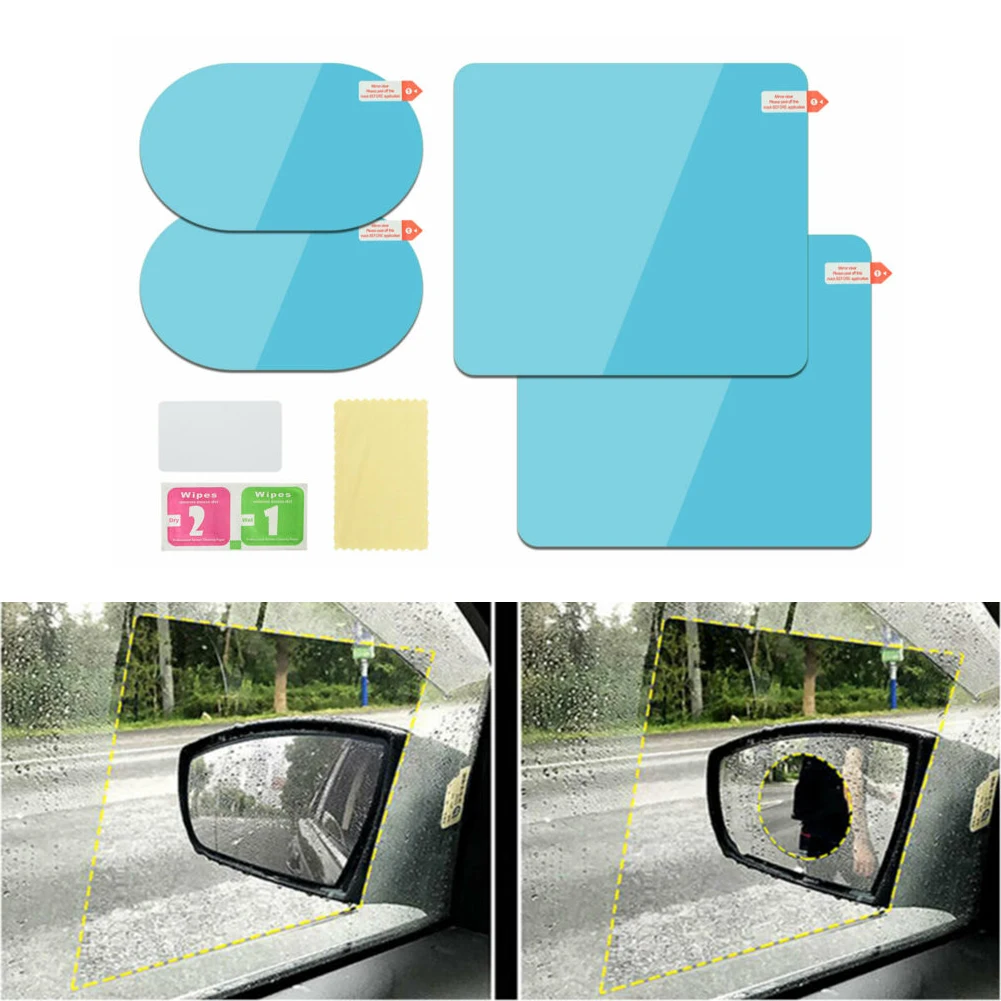 Parts Car Rearview mirror Sticker Safer Driving Transparent 4PCS Accessories Anti Fog Rain Anti-Glare Film PET
Parts Car Rearview mirror Sticker Safer Driving Transparent 4PCS Accessories Anti Fog Rain Anti-Glare Film PET