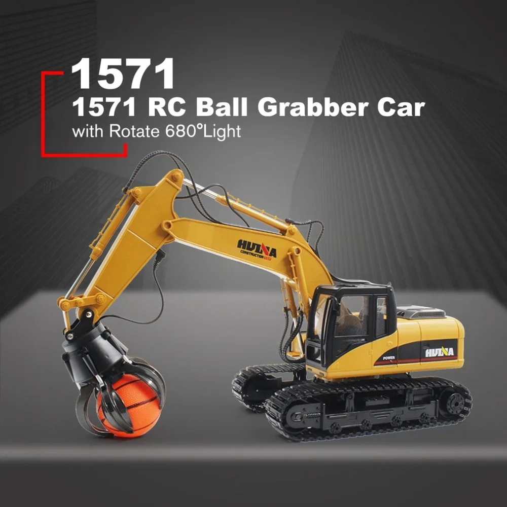 HUINA TOYS 1571 1/14 16CH Alloy RC Ball Grabber Truck Engineering Construction Car Vehicle with Sound Light Rotate 680 RTR
HUINA TOYS 1571 1/14 16CH Alloy RC Ball Grabber Truck Engineering Construction Car Vehicle with Sound Light Rotate 680 RTR