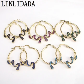 5Pairs Circle Snake Wrapped Earrings CZ Micro Paved Hoop Earrings for Women Gold-Color Vintage Boho Gifts
5Pairs Circle Snake Wrapped Earrings CZ Micro Paved Hoop Earrings for Women Gold-Color Vintage Boho Gifts