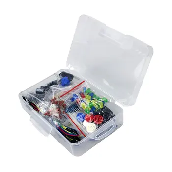 1 set 400 holes Starter Kit for Arduino Resistor / LED / Capacitor / Jumper Wires / Test Board Resistance Kit
1 set 400 holes Starter Kit for Arduino Resistor / LED / Capacitor / Jumper Wires / Test Board Resistance Kit