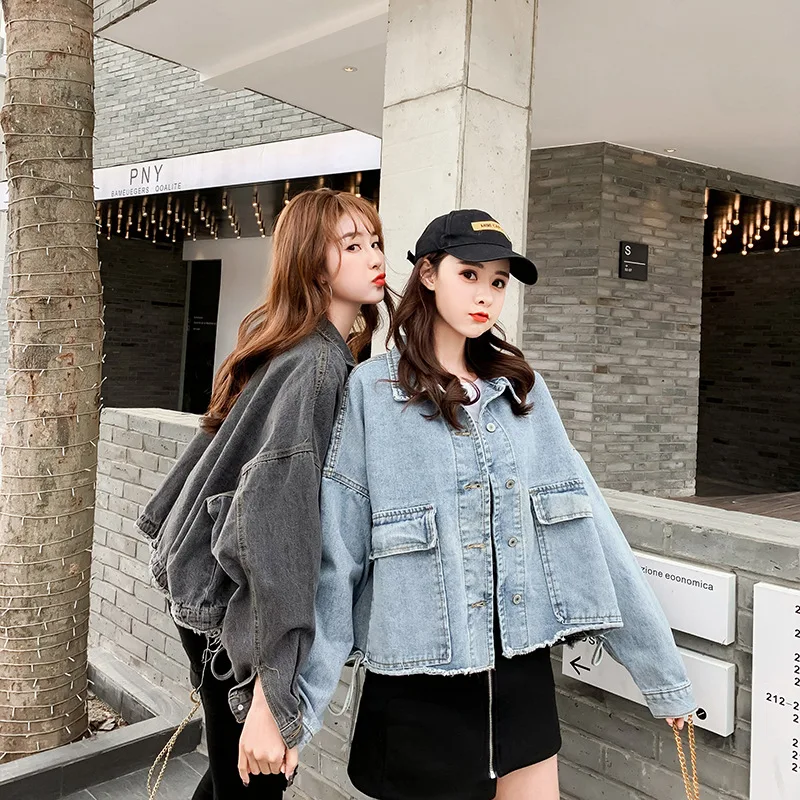 2020 Spring And Autumn New Style Korean-style Loose-Fit Large Pocket Burrs Jeans Coat Women's Versatile Long Sleeve Online Celeb
2020 Spring And Autumn New Style Korean-style Loose-Fit Large Pocket Burrs Jeans Coat Women's Versatile Long Sleeve Online Celeb