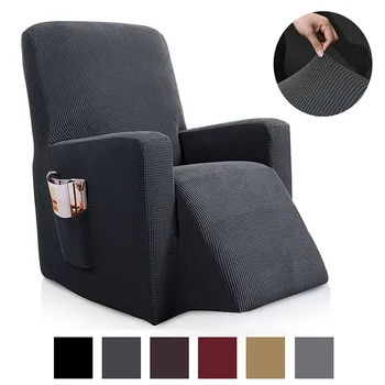 Modern Single Seat Sofa Cover Solid Color Non-slip Elastic Recliner Cover with Pockets Furniture Protector Slipcover Home Decor
Modern Single Seat Sofa Cover Solid Color Non-slip Elastic Recliner Cover with Pockets Furniture Protector Slipcover Home Decor