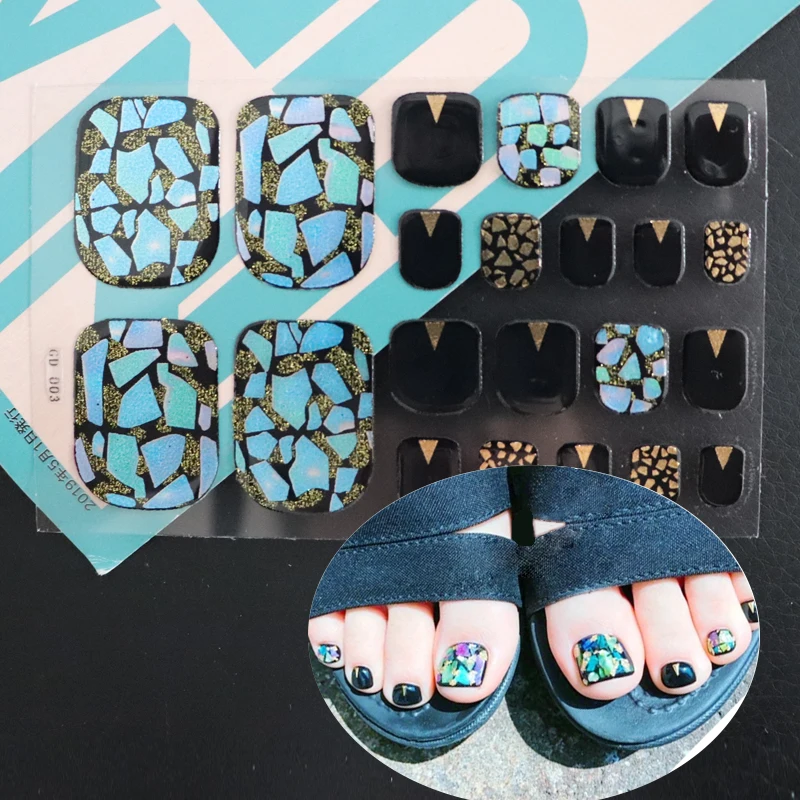 22Tips/sheet Toenail Sticker Full Cover Waterproof Non-toxic sticker Foot toenail Tablets DIY Nail Art Tool Accessories Manicure 
22Tips/sheet Toenail Sticker Full Cover Waterproof Non-toxic sticker Foot toenail Tablets DIY Nail Art Tool Accessories Manicure