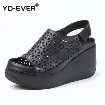 Genuine Leather Sandals Women Summer Shoes Retro Hollow Out 7CM High Heels Wedge Set Foot Women Leather Sandals 2020
Genuine Leather Sandals Women Summer Shoes Retro Hollow Out 7CM High Heels Wedge Set Foot Women Leather Sandals 2020