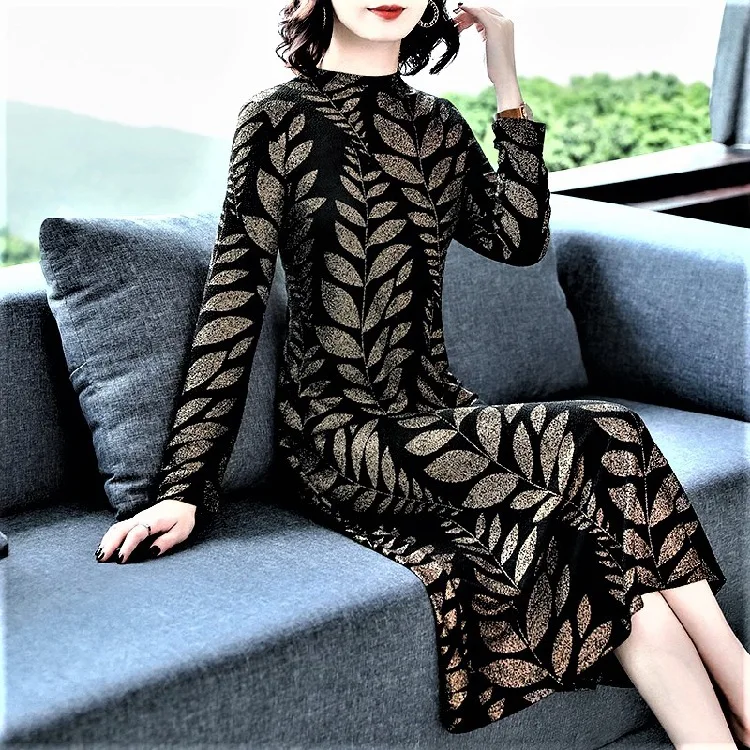 Nobility Elegant Middle-aged Women Dress Women's Mid-length 2019 Autumn Clothing Middle-aged Smart Elegant Retro Dress
Nobility Elegant Middle-aged Women Dress Women's Mid-length 2019 Autumn Clothing Middle-aged Smart Elegant Retro Dress