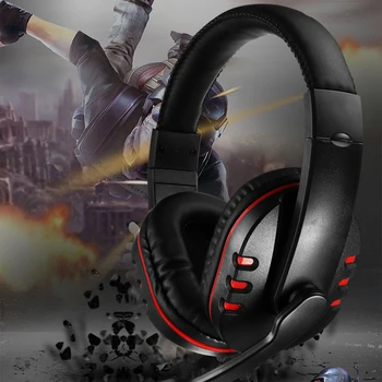 Wired Gaming Headphones Stereo Head-mounted Headset with Mic PC Computer Office Headphones PUO88
Wired Gaming Headphones Stereo Head-mounted Headset with Mic PC Computer Office Headphones PUO88