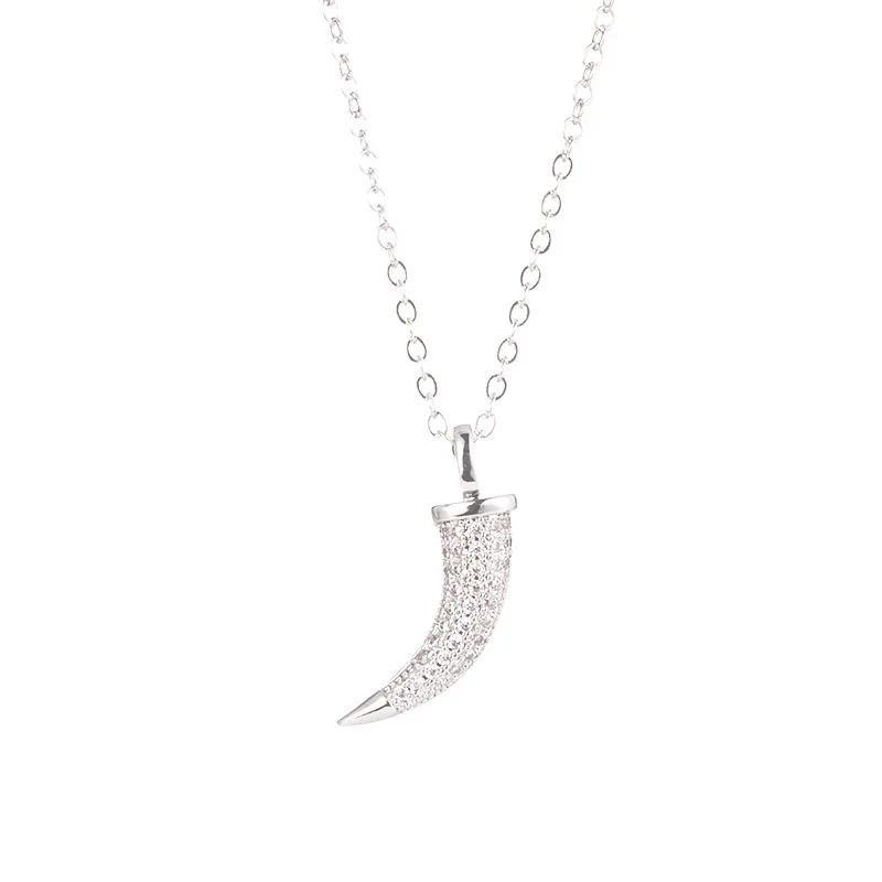 Japan and South Korea popular jewelry Fashion personality horn copper silvery necklace female girlfriends girlfriend pendant
Japan and South Korea popular jewelry Fashion personality horn copper silvery necklace female girlfriends girlfriend pendant