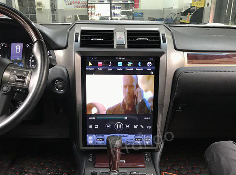 Krando Android 15 'Ə 0 4G 32G вертикальный экран Tesla стиль автомобильный аудио для Lexus GX400