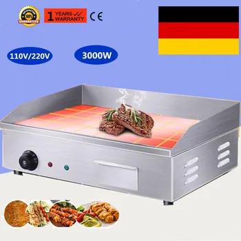 Commercial 3000W Electric Grill Stainless Steel Contact Grill Electric Griddle Grooved & Flat Large Hotplate Teppanyaki Grill
Commercial 3000W Electric Grill Stainless Steel Contact Grill Electric Griddle Grooved & Flat Large Hotplate Teppanyaki Grill