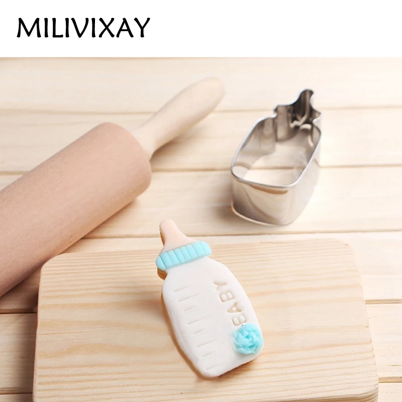 MILIVIXAY 1Pcs Feeding Bottle Shaped Biscuit Fondant Chocolate Cutter Mold Kitchen Tools Baking Gadget for Baby Shower Party
MILIVIXAY 1Pcs Feeding Bottle Shaped Biscuit Fondant Chocolate Cutter Mold Kitchen Tools Baking Gadget for Baby Shower Party