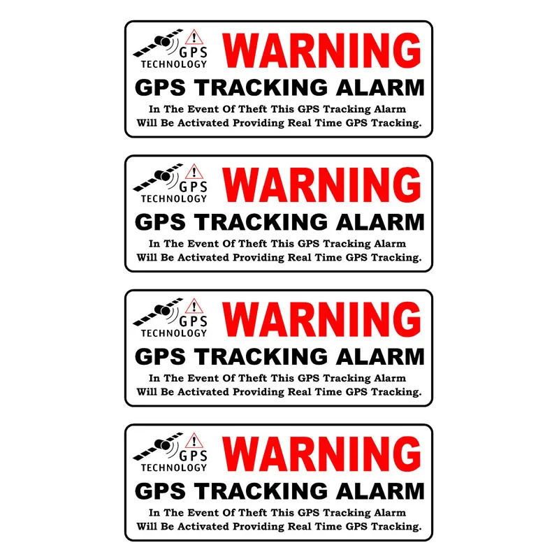 Car Sticker 4 X Personality Reflective Warning Gps Tracking Alarm Accessories Cover Scratch Vinyl Decal,10cm*3cm
Car Sticker 4 X Personality Reflective Warning Gps Tracking Alarm Accessories Cover Scratch Vinyl Decal,10cm*3cm