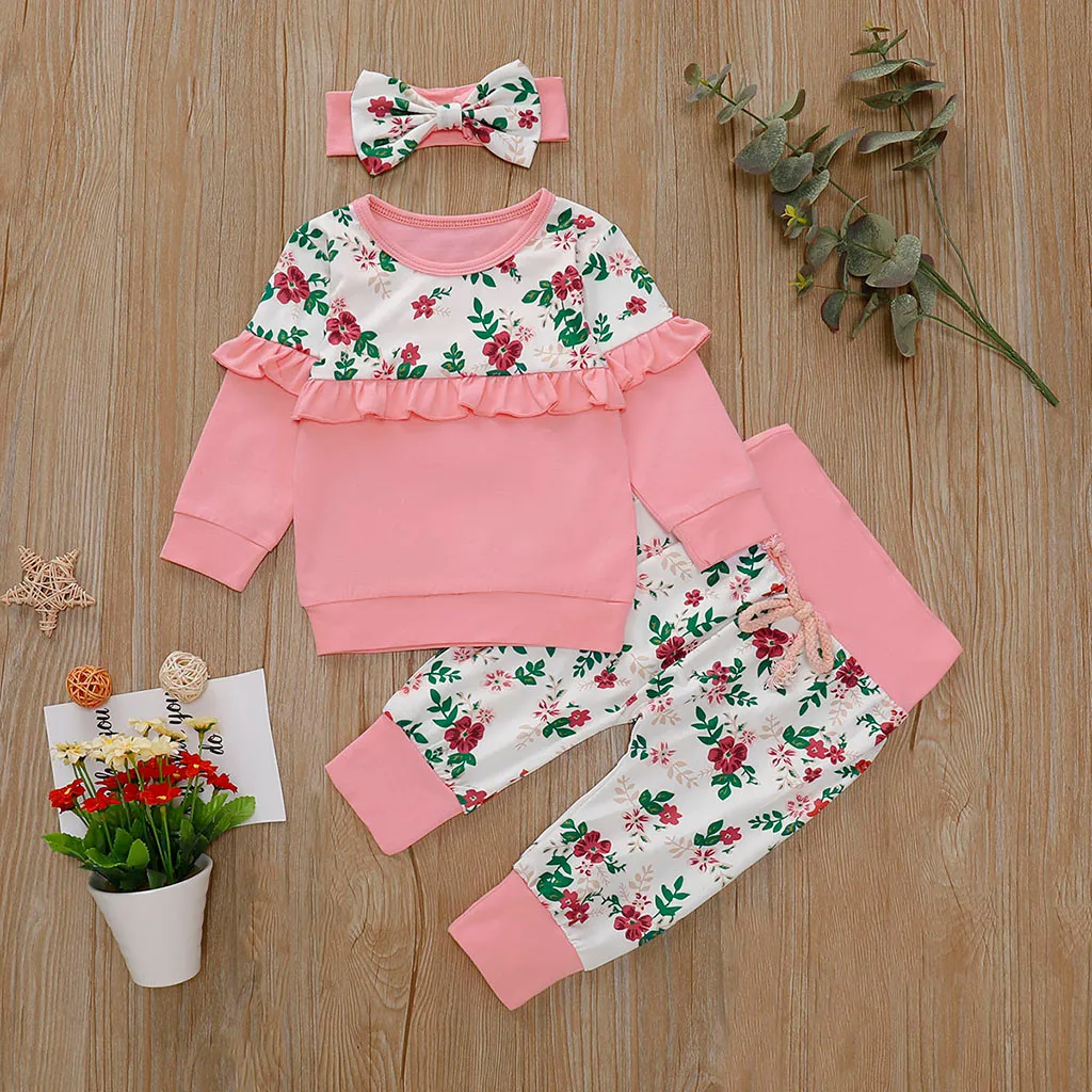 Одежда для маленьких девочек vestiti cocuk giyim/футболка с длинными рукавами и цветочным