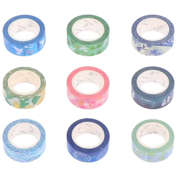 9pcs Washi Masking Tapes Set Colorful Stickers Decorative Sticky Paper Tapes for Scrapbook DIY Diary (Mixed Style)
9pcs Washi Masking Tapes Set Colorful Stickers Decorative Sticky Paper Tapes for Scrapbook DIY Diary (Mixed Style)