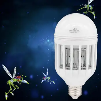 2 in 1 LED Bulb, 110V E27 Mosquito Killer Light Bulbs Indoor Outdoor Lighting lamp for Flying Insects Wasp Moths Fly Killer
2 in 1 LED Bulb, 110V E27 Mosquito Killer Light Bulbs Indoor Outdoor Lighting lamp for Flying Insects Wasp Moths Fly Killer