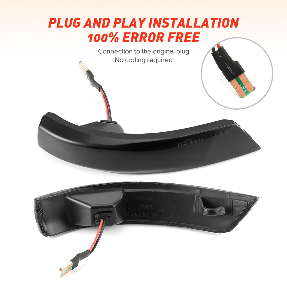 2pcs For Ford Focus 2 3 Mk2 Mk3 Mondeo Mk4 LED Dynamic Turn Signal Light Side Wing Mirror Indicator Sequential Blinker Lamp Trim
2pcs For Ford Focus 2 3 Mk2 Mk3 Mondeo Mk4 LED Dynamic Turn Signal Light Side Wing Mirror Indicator Sequential Blinker Lamp Trim