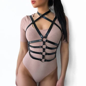 CKMORLS Women Sexy Handcrafted Belts Leather Harness Garter Belt Punk Gothic Trendy Waist Chest Cage Fetish Lingerie for Female
CKMORLS Women Sexy Handcrafted Belts Leather Harness Garter Belt Punk Gothic Trendy Waist Chest Cage Fetish Lingerie for Female