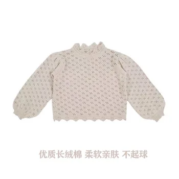 Children's Sweater Bebe Org Brand 2020 AW New Children's Pullover Sweater Girl Sweater Puff Sleeve Top Kids Girl Winter Sweaters 
Children's Sweater Bebe Org Brand 2020 AW New Children's Pullover Sweater Girl Sweater Puff Sleeve Top Kids Girl Winter Sweaters