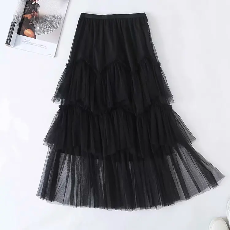 Spring New Style Cake Dress Women's Mid-length Skirt High-waisted A- line Skirt Irregular Fairy Mesh Skirt S30234
Spring New Style Cake Dress Women's Mid-length Skirt High-waisted A- line Skirt Irregular Fairy Mesh Skirt S30234