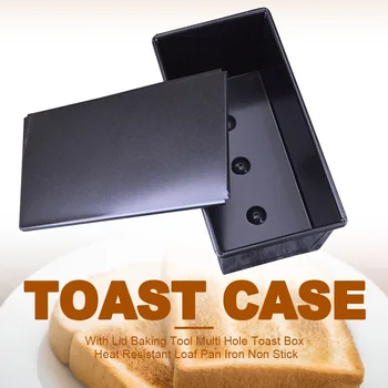 Cake Mold Non Stick Toast Box Heat Resistant Cookware Iron Cheese Rectangle Baking Tool Bread Loaf Pan With Lid Kitchen Durable
Cake Mold Non Stick Toast Box Heat Resistant Cookware Iron Cheese Rectangle Baking Tool Bread Loaf Pan With Lid Kitchen Durable