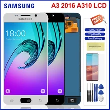 Écran tactile Lcd à luminosité réglable, pour Samsung Galaxy A3 2016 A310=