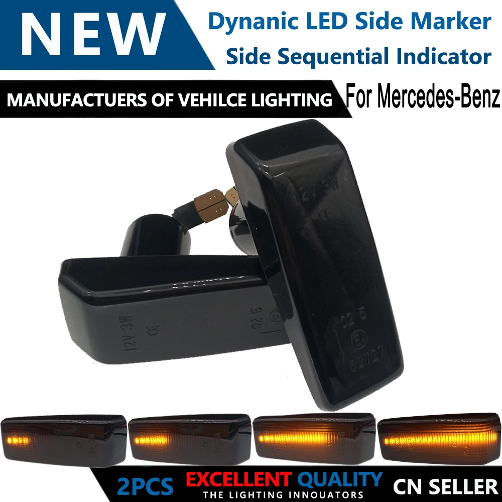 2 pcs Dynamic Side Marker Turn Signal Light Sequential Blinker Light For Mercedes BENZ W201 W124 S124 C124 A124 S202 C-CLASS
2 pcs Dynamic Side Marker Turn Signal Light Sequential Blinker Light For Mercedes BENZ W201 W124 S124 C124 A124 S202 C-CLASS