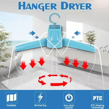 220V 50W Portable Clothes Dryer Foldable Laundry Dryer Smart Shoes Dryer Coat Clothes Electric Rack Hanger for Home Travel
220V 50W Portable Clothes Dryer Foldable Laundry Dryer Smart Shoes Dryer Coat Clothes Electric Rack Hanger for Home Travel