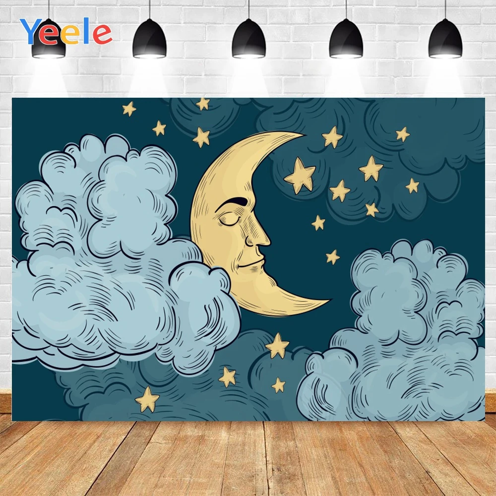 Yeele Baby Room Night Yellow Moon Stars Clouds Sleeping Background Photophone Photo Studio Photography for Decor Customized Size
Yeele Baby Room Night Yellow Moon Stars Clouds Sleeping Background Photophone Photo Studio Photography for Decor Customized Size