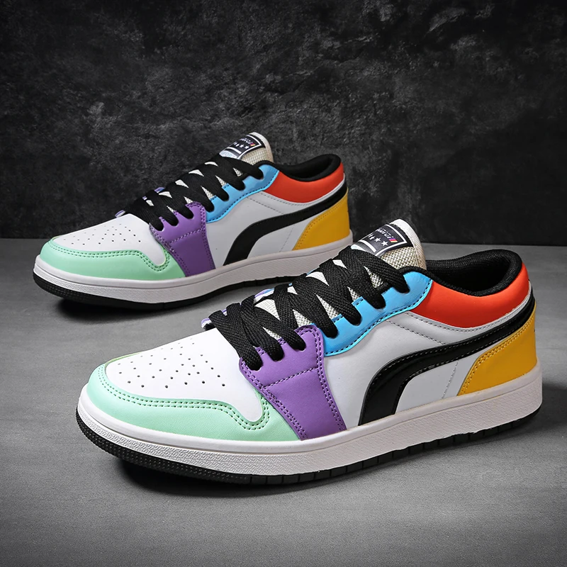 Men Casual Shoes Mixed Colors Sneakers Men Designer Trainers Basket Homme Fashion Comfortable Leather Skateboard Shoes Unisex
Men Casual Shoes Mixed Colors Sneakers Men Designer Trainers Basket Homme Fashion Comfortable Leather Skateboard Shoes Unisex