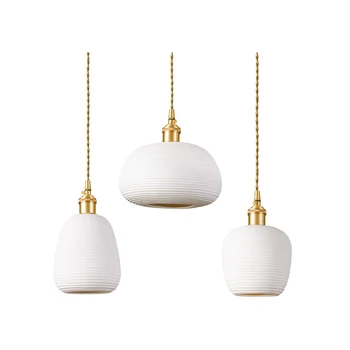 Nordic Simple Copper Pendant Lights Lamp Ceramic Hanging Lamp Nordic Pending Lighting Living Room Dining Room Bedroom Loft Decor
Nordic Simple Copper Pendant Lights Lamp Ceramic Hanging Lamp Nordic Pending Lighting Living Room Dining Room Bedroom Loft Decor